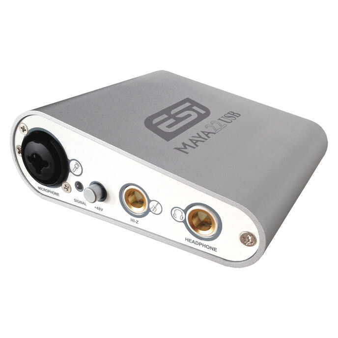 ESI MAYA22 USB Audio-Interface, mit Mikrofon- und Instrumenteneingang