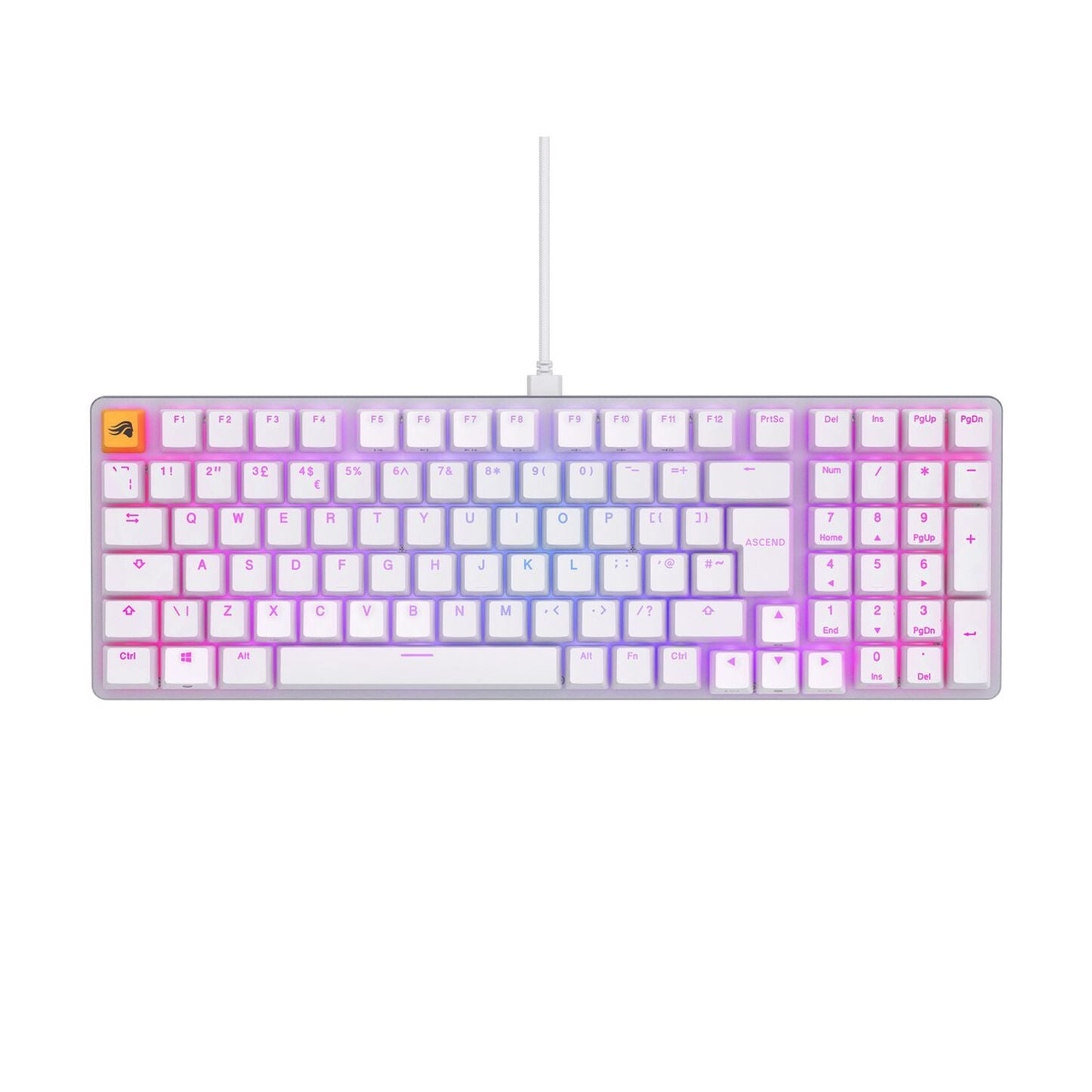 Glorious GMMK2 Full Size Prebuilt ISO White Ice - UK