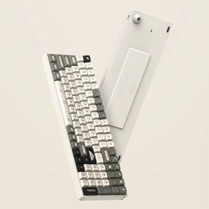 IQUNIX F97 Hitchhiker Wireless Gaming Tastatur, RGB - Moonstone Turbo-Switches