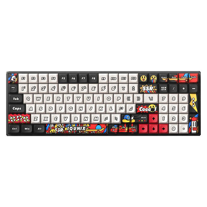 IQUNIX F97 Graffiti Slate Wireless Gaming Tastatur, RGB - Moonstone-Switches