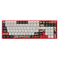 IQUNIX F97 Graffiti Blaze Wireless Gaming Tastatur, RGB - Moonstone-Turbo-Switches