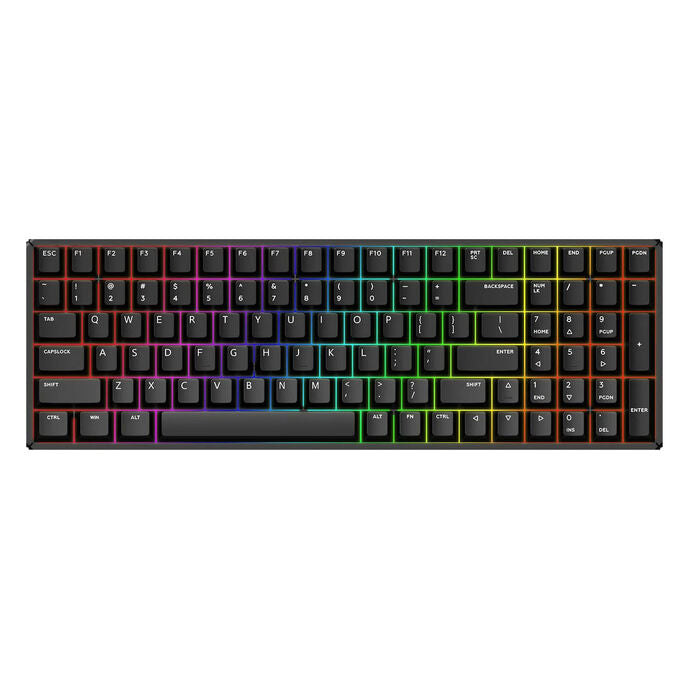 IQUNIX F97 Dark Side Wireless Gaming Tastatur, RGB - MX-Red-Switches