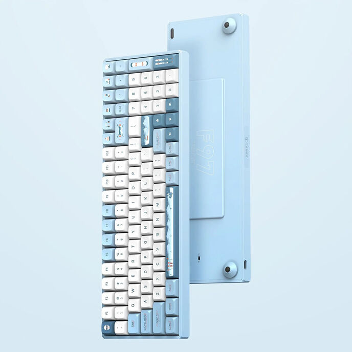 IQUNIX F97 Wintertide Wireless Gaming Tastatur, RGB - MX-Brown-Switches (US)