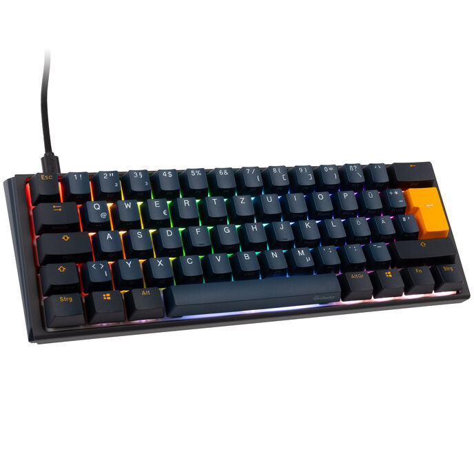 Ducky One 3 Pro Mini Nazca Line Gaming Tastatur, mechanisch, 8.000 Hz, Hot Swap, RGB - Cherry MX2A Brown, ISO (DE)