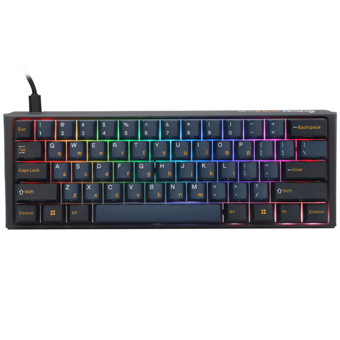 Ducky One 3 Pro Mini Nazca Line Gaming Tastatur, mechanisch, 8.000 Hz, Hot Swap, RGB - Cherry MX2A Speed Silver, ANSI (US)