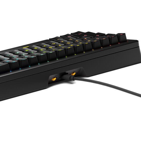 Glorious GMMK 3 65 % Custom Gaming-Tastatur - Pre-Built, ANSI (US), Fox Switches, schwarz