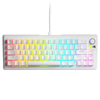 Glorious GMMK 3 65 % Custom Gaming-Tastatur - Pre-Built, ANSI (US), Fox Switches, weiß