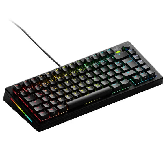 Glorious GMMK 3 75 % Custom Gaming-Tastatur - Pre-Built, ISO (DE), Fox Switches, schwarz