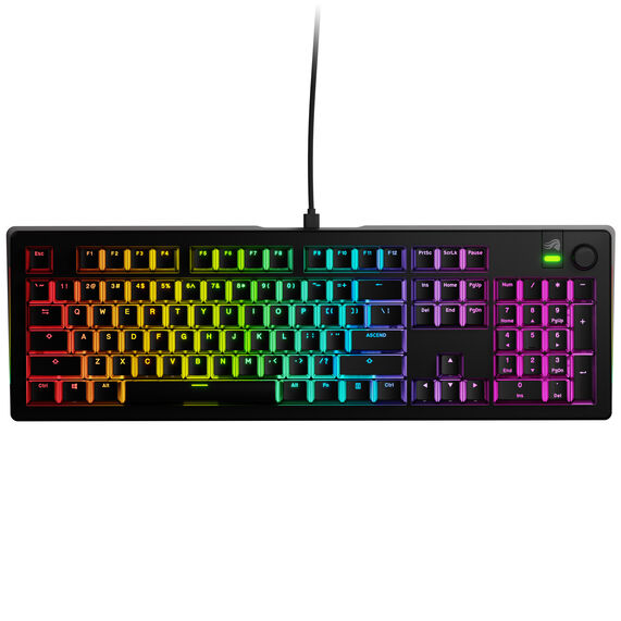 Glorious GMMK 3 100 % Custom Gaming-Tastatur - Pre-Built, ANSI (US), Fox Switches, schwarz