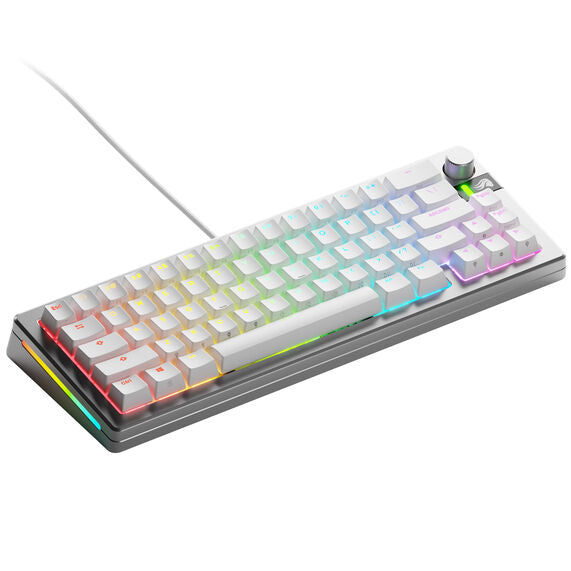 Glorious GMMK 3 Pro 65 % Custom Gaming-Tastatur - Pre-Built, ANSI (US), Fox Switches, silber