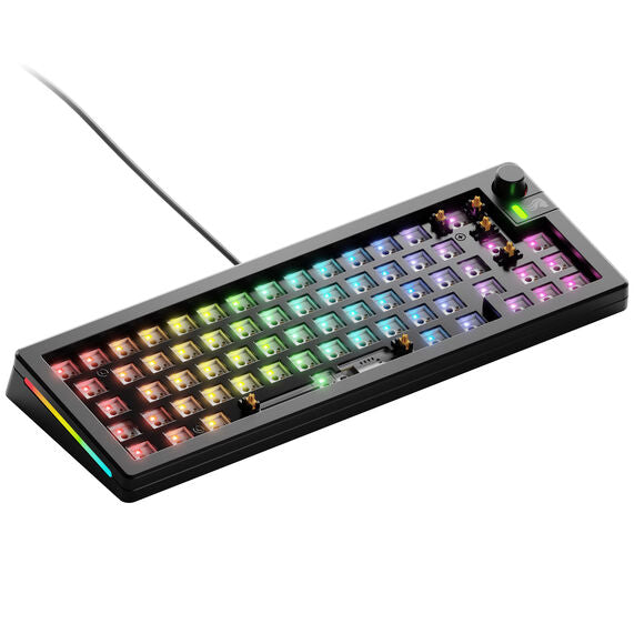 Glorious GMMK 3 65 % Custom Gaming-Tastatur - Barebone, ISO-Layout, schwarz
