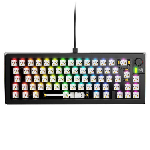 Glorious GMMK 3 65 Custom Gaming-Tastatur Barebone, ISO-Layout, schwarz