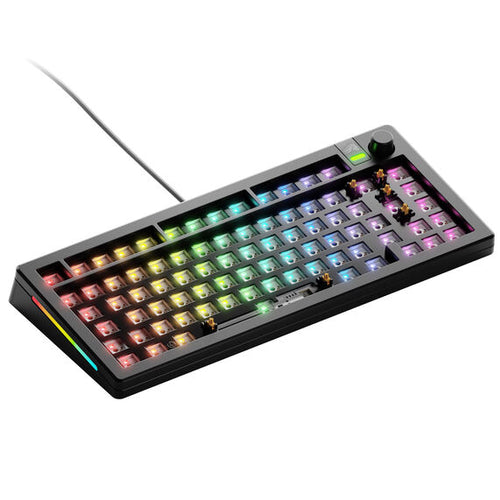 Glorious GMMK 3 75 Custom Gaming-Tastatur Barebone, ISO-Layout, schwarz
