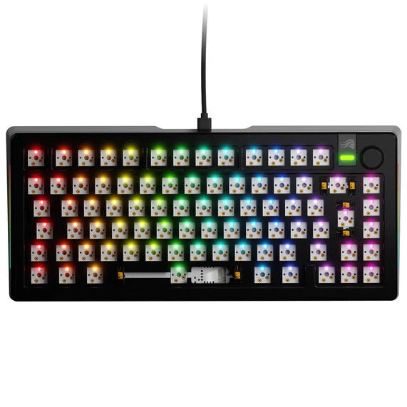 Glorious GMMK 3 Pro 75 % Custom Gaming-Tastatur - Barebone, ISO-Layout, schwarz