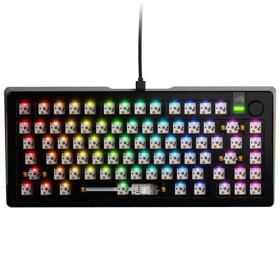 Glorious GMMK 3 Pro 75 % Custom Gaming-Tastatur - Barebone, ANSI-Layout, schwarz