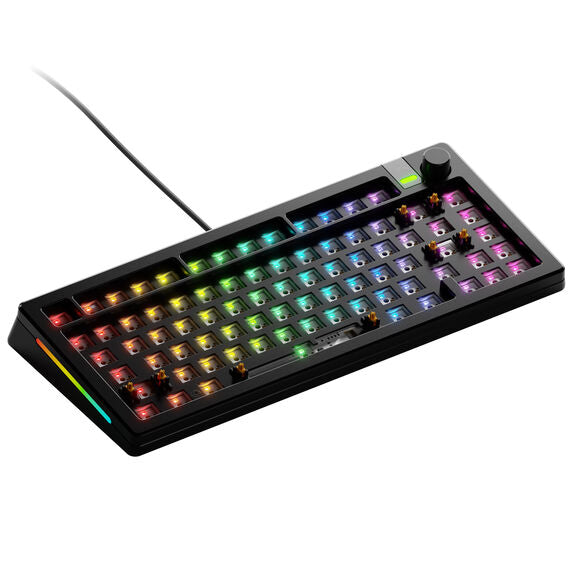 Glorious GMMK 3 Pro 75 % Custom Gaming-Tastatur - Barebone, ANSI-Layout, schwarz