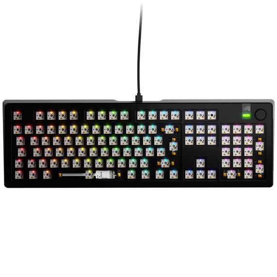 Glorious GMMK 3 Pro 100 % Custom Gaming-Tastatur - Barebone, ISO-Layout, schwarz