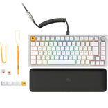 Glorious GMMK Pro Gaming-Tastatur, 75% - weiß, ISO, Pre-Built