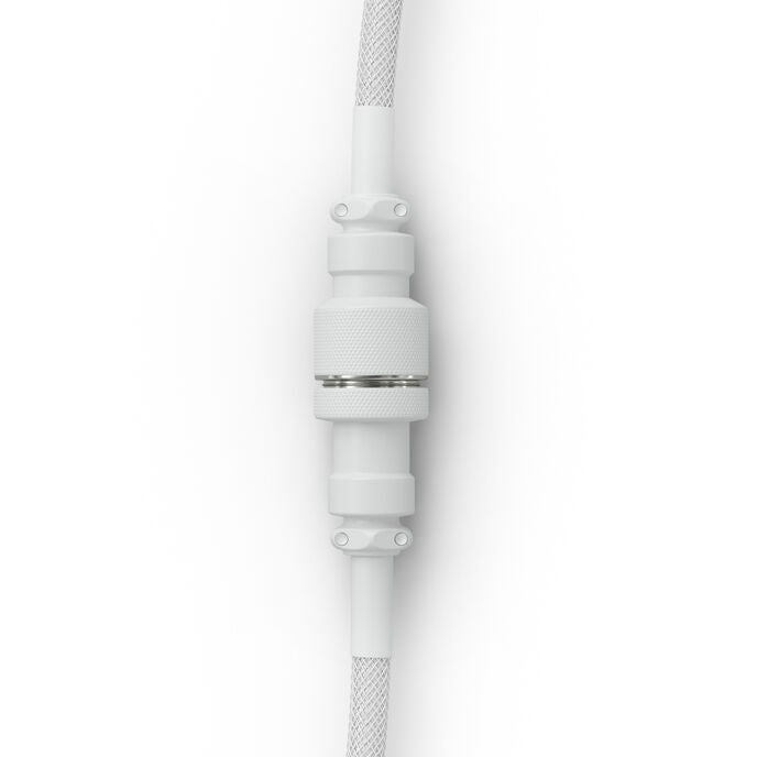 Glorious GMMK Coiled Cable Ghost White, Spiralkabel, USB-C/USB-A - weiß