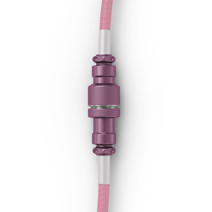 Glorious GMMK Coiled Cable Pixel Pink, Spiralkabel, USB-C/USB-A - pink