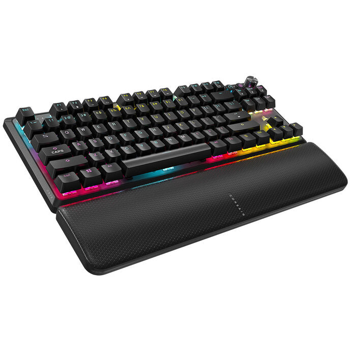 Corsair K70 Core TKL Wireless RGB Gaming-Tastatur, mechanisch, ISO (DE), MLX RED Switch - schwarz