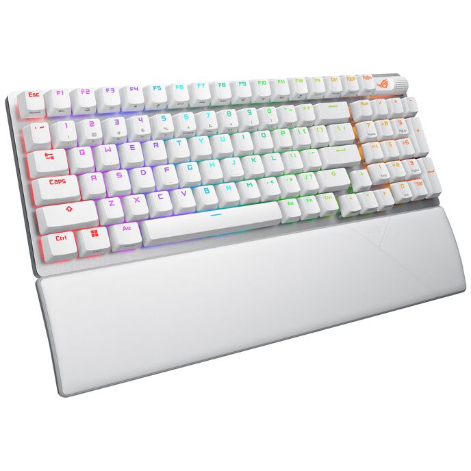 ASUS ROG Strix Scope II 96 Wireless Gaming Tastatur, RGB - weiß. ISO (DE), ROG NX Snow Switches