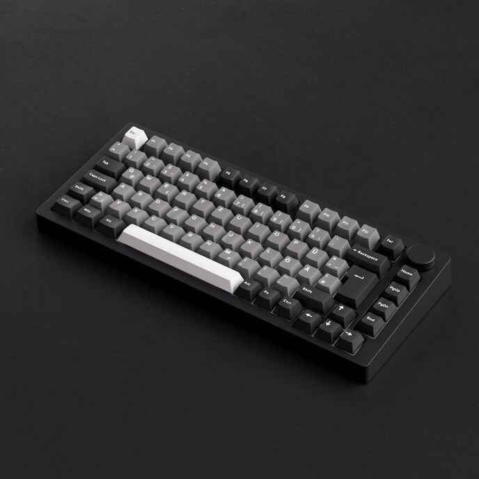 AKKO MonsGeek M1 V5 VIA Black & Silver Keyboard ISO-DE/UK/Nordic layout Creamy Cyan Switch
