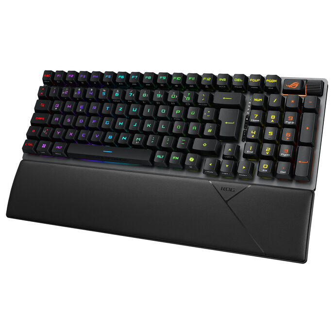 ASUS ROG Strix Scope II 96 RX Wireless Gaming Tastatur, 96%, RGB - schwarz, ROG RX RED