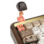AKKO MU01 Joy of Life Gaming Tastatur, RGB - Walnuss Gehäuse, Cilantro Switches, ISO-DE/UK