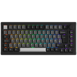 AKKO 5075B Gaming Tastatur, RGB - Lavendar Purple Pro Switches, ISO DE/UK/Nordic, schwarz & silber