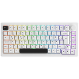 AKKO 5075B Gaming Tastatur, RGB - Rosewood Switches, ISO DE/UK/Nordic, schwarz & weiß