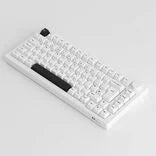 AKKO 5075B Gaming Tastatur, RGB – Lavendar Purple Pro Switches, ISO DE/UK/Nordic, schwarz & weiß