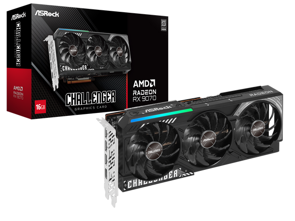 ASRock AMD Radeon RX 9070 Challenger 16 Go GDDR6