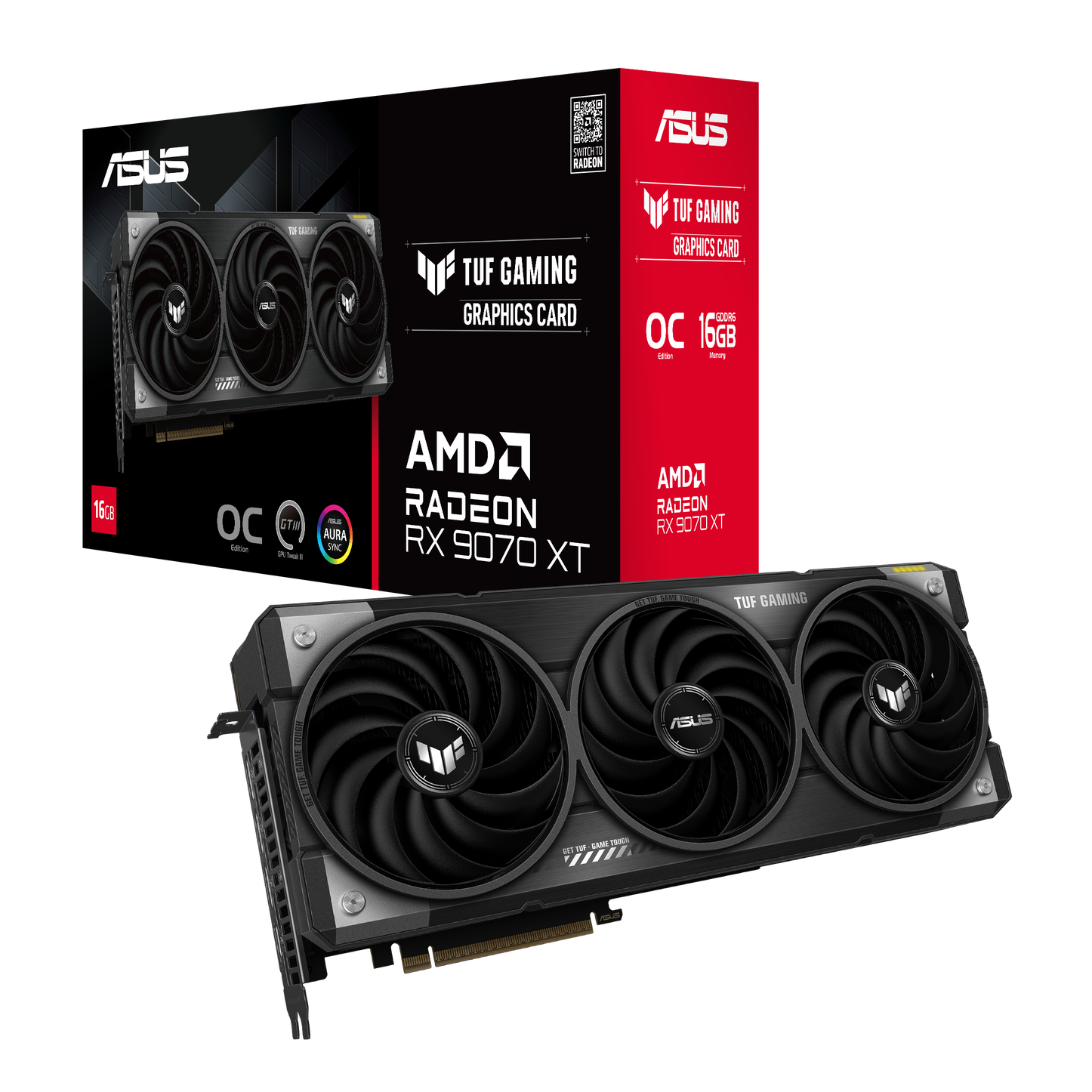 ASUS TUF Radeon RX 9070 XT OC Edition, 16384 MB GDDR6