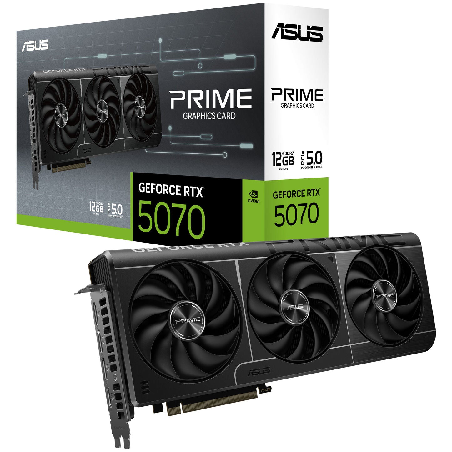 ASUS Prime GeForce RTX 5070 OC Edition, 12288 MB GDDR7