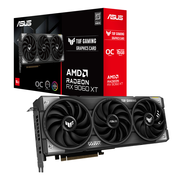 ASUS TUF Radeon RX 9060 XT OC Edition, 16384 MB GDDR6