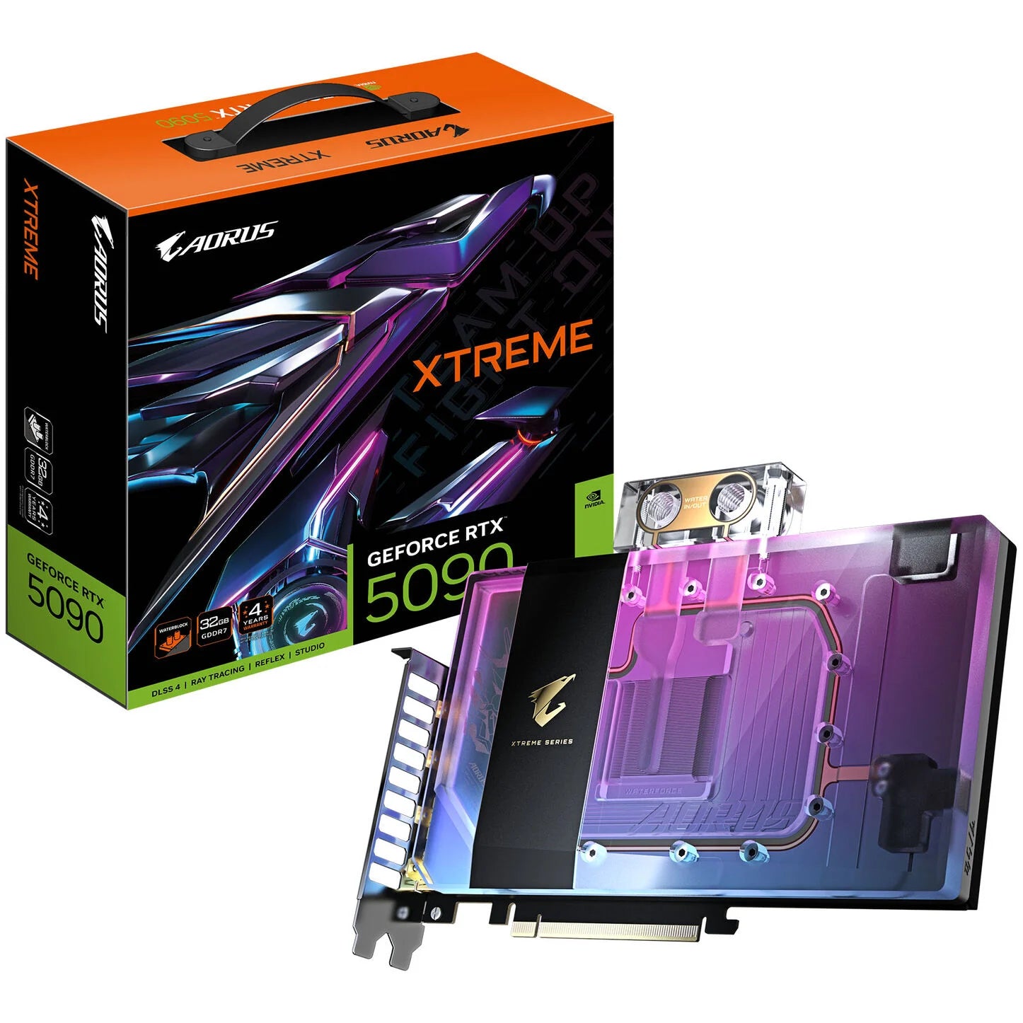 Gigabyte Aorus GeForce RTX 5090 Xtreme Waterforce WB 32G, 32768 MB GDDR7
