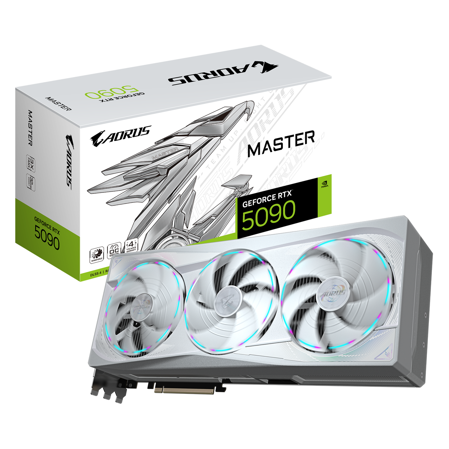 Gigabyte Aorus GeForce RTX 5090 Master Ice 32G, 32768 MB GDDR7