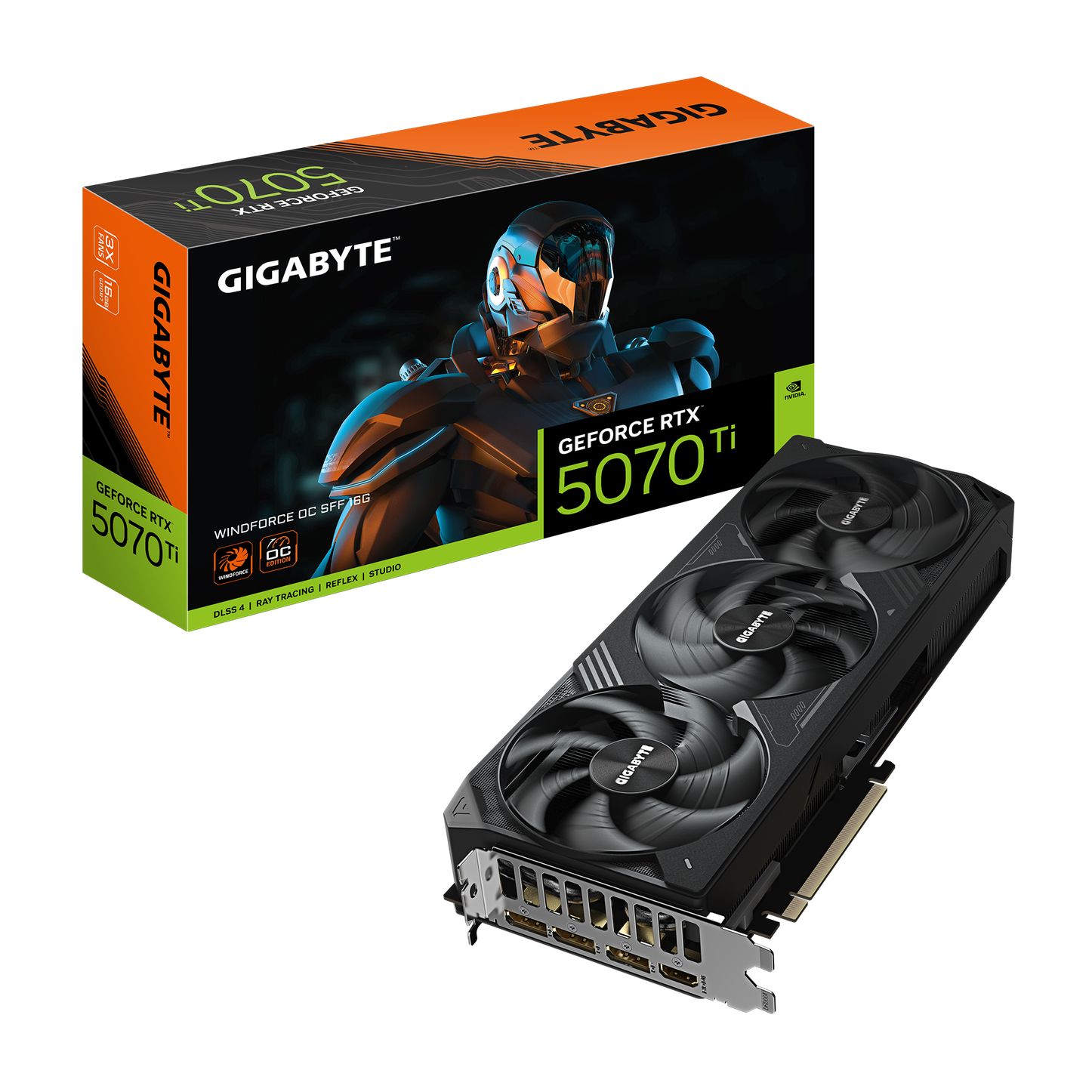 Gigabyte GeForce RTX 5070 Ti Windforce OC SFF 16G, 16384 MB GDDR7