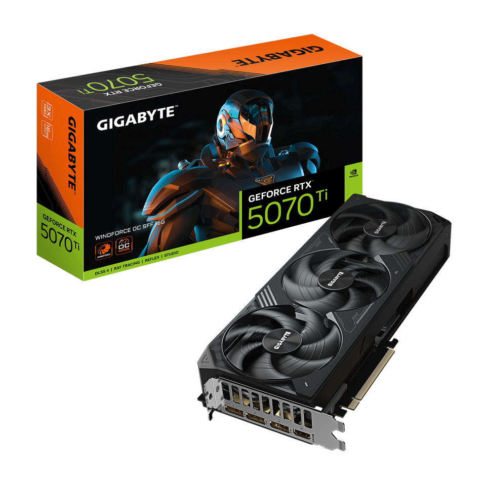 GIGABYTE GeForce RTX 5070 Ti WINDFORCE OC SFF 16G GDDR7