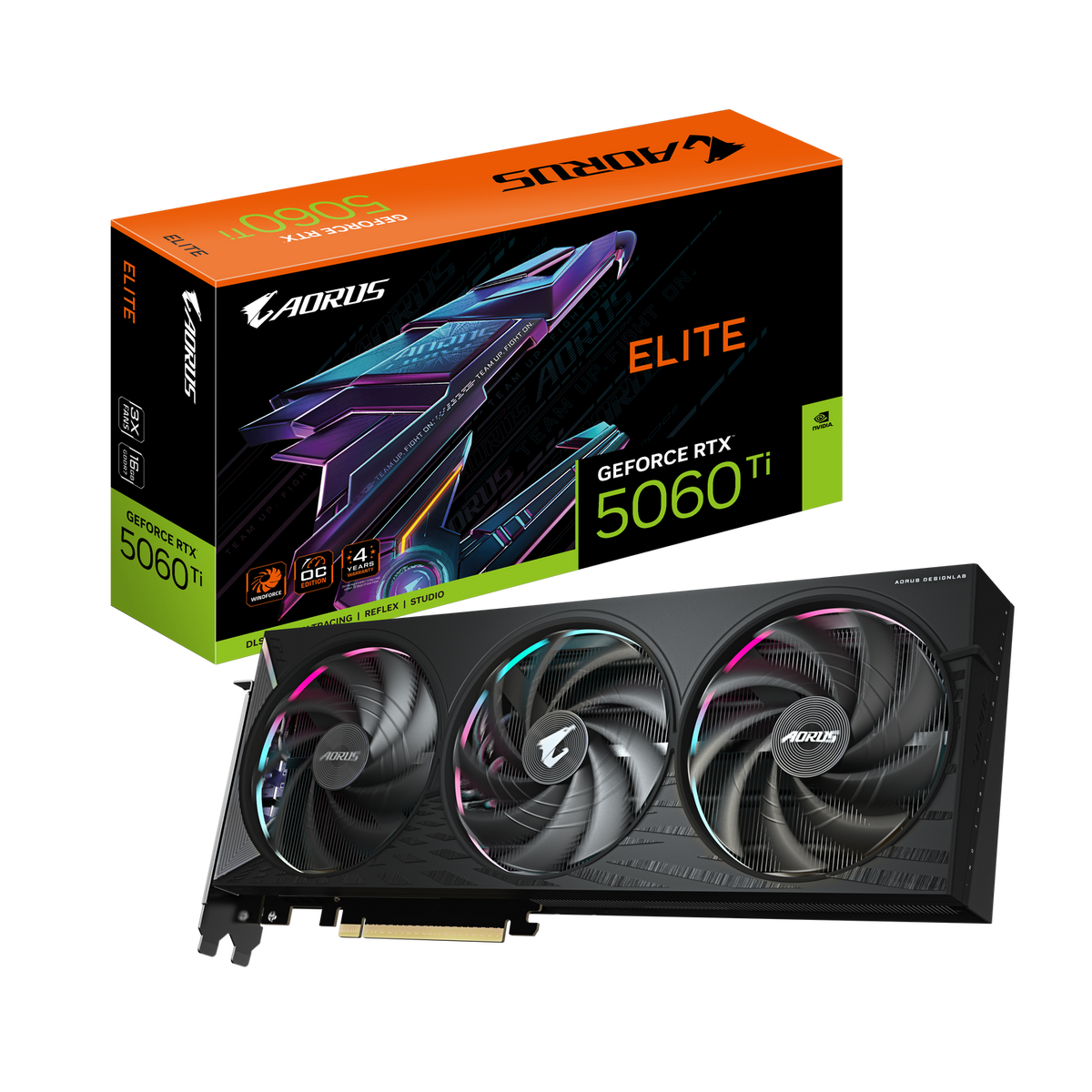 Gigabyte AORUS GeForce RTX 5060 Ti ELITE 16G GDDR7