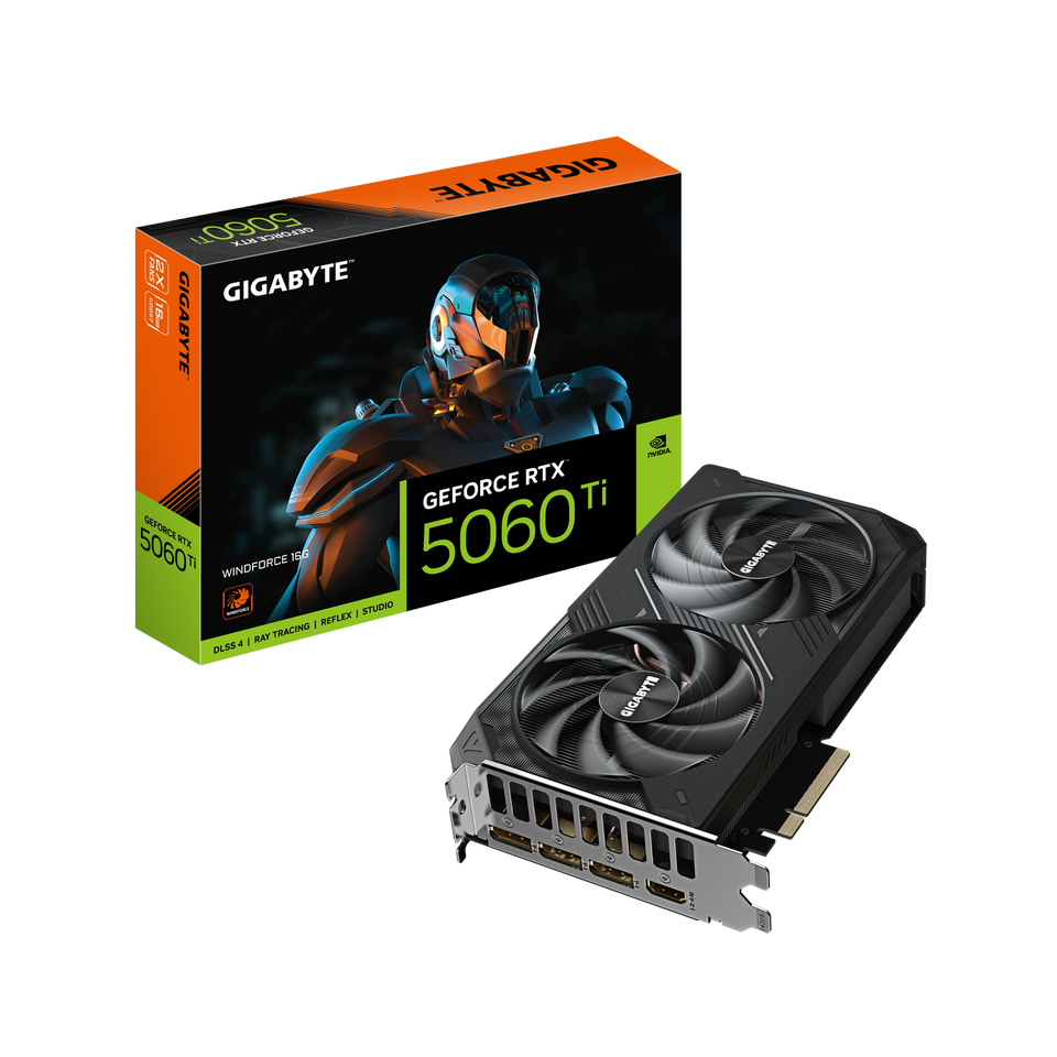 GIGABYTE GeForce RTX 5060 Ti WINDFORCE 16G GDDR7
