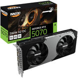 Inno3D Twin X2 OC GeForce RTX 5070 12GB GDDR7 Black / Silver