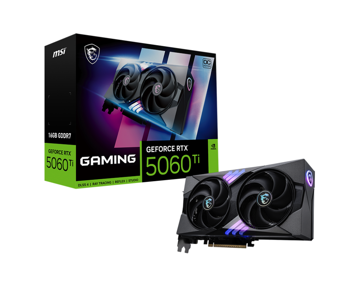 MSI GeForce RTX 5060 Ti Gaming OC, 16384 MB GDDR7