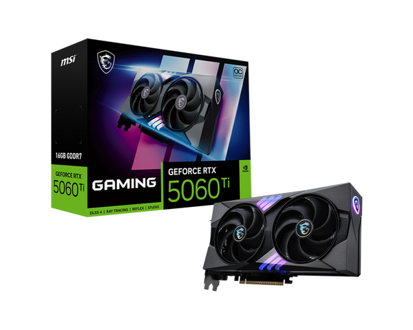 MSI GeForce RTX 5060 Ti Gaming OC, 16384 MB GDDR7