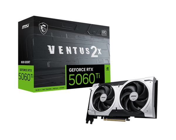 MSI GeForce RTX 5060 Ti 8G Ventus 2X OC Plus, 8192 MB GDDR7