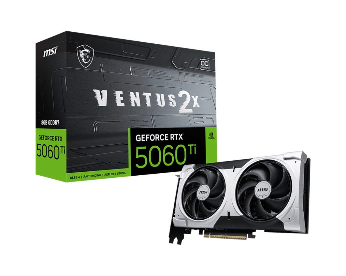 MSI VENTUS 2X PLUS OC GeForce RTX 5060 Ti 8 Go GDDR7