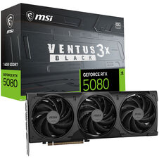 RTX 5080 16GB MSI VENTUS 3X OC BLACK GDDR7 3 Fan