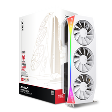 XFX Mercury AMD Radeon RX 9070 XT OC White Gaming Edition 16 Go GDDR6