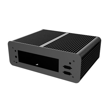 Akasa Euler MX Plus, Aluminium-Gehäuse - Mini-ITX, schwarz